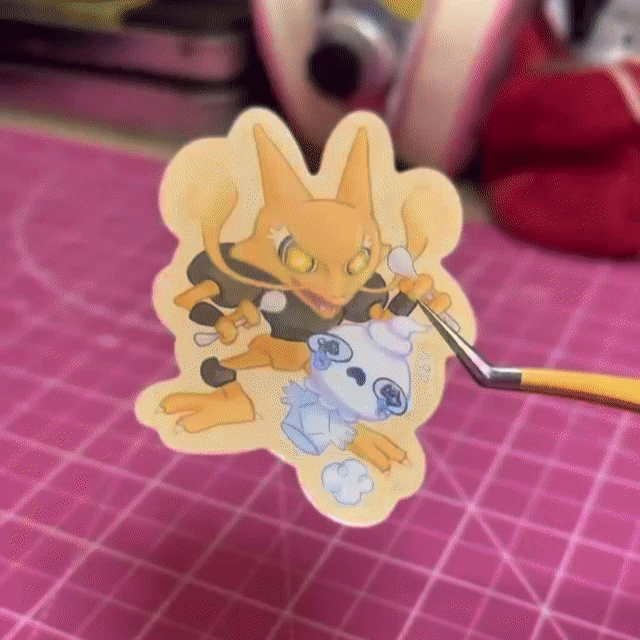 Alakazam and Vanillite Sticker