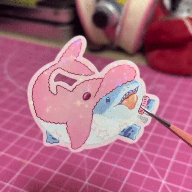 Pink Jeff Sticker