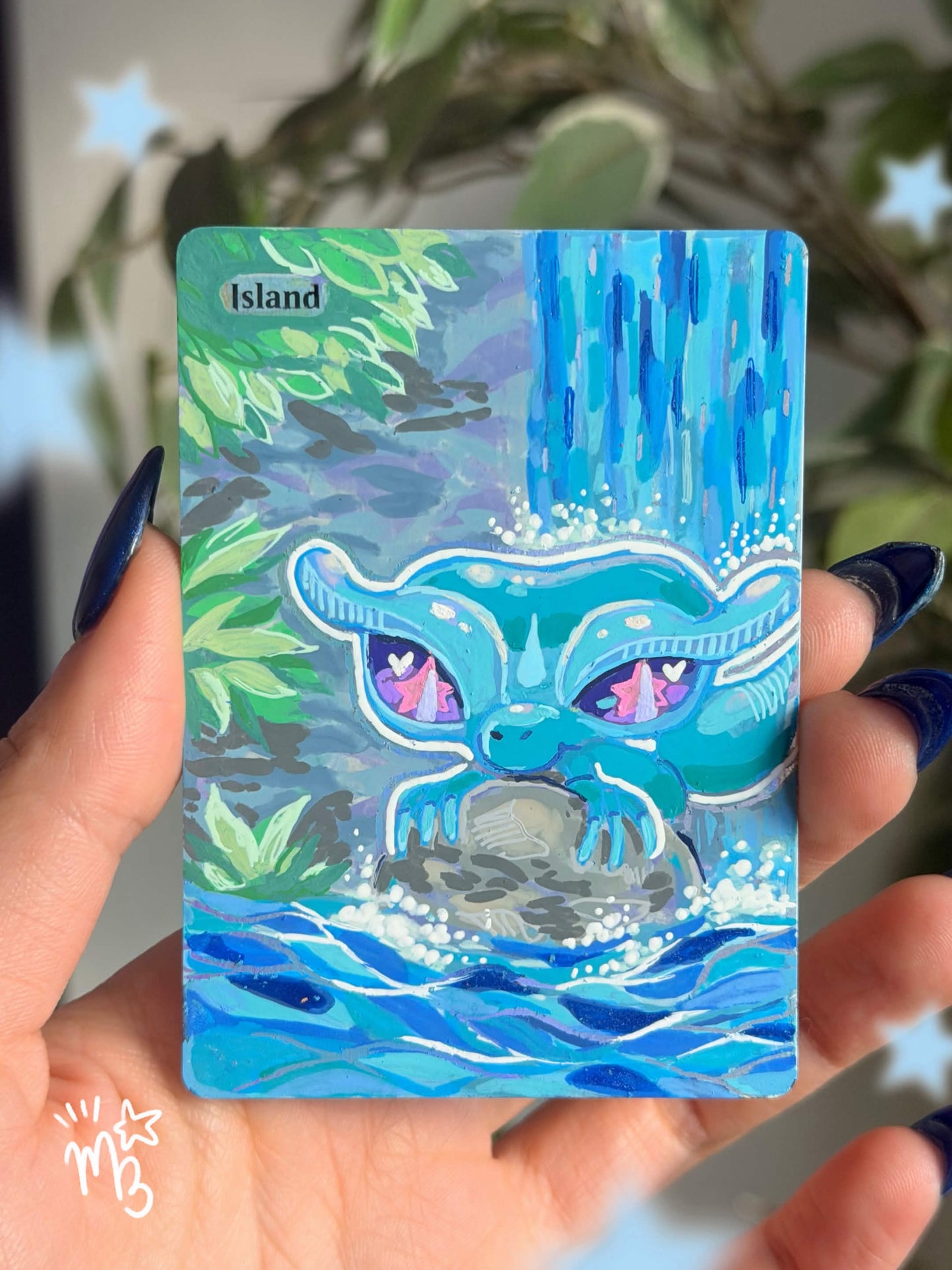 Hand Painted MTG Alter Gecqua Island