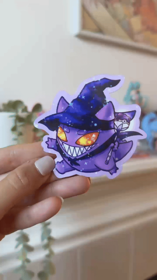 Ghost Wizard Halloween Sticker