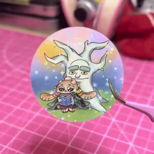 Chibi Tamiyo and Karn Sticker