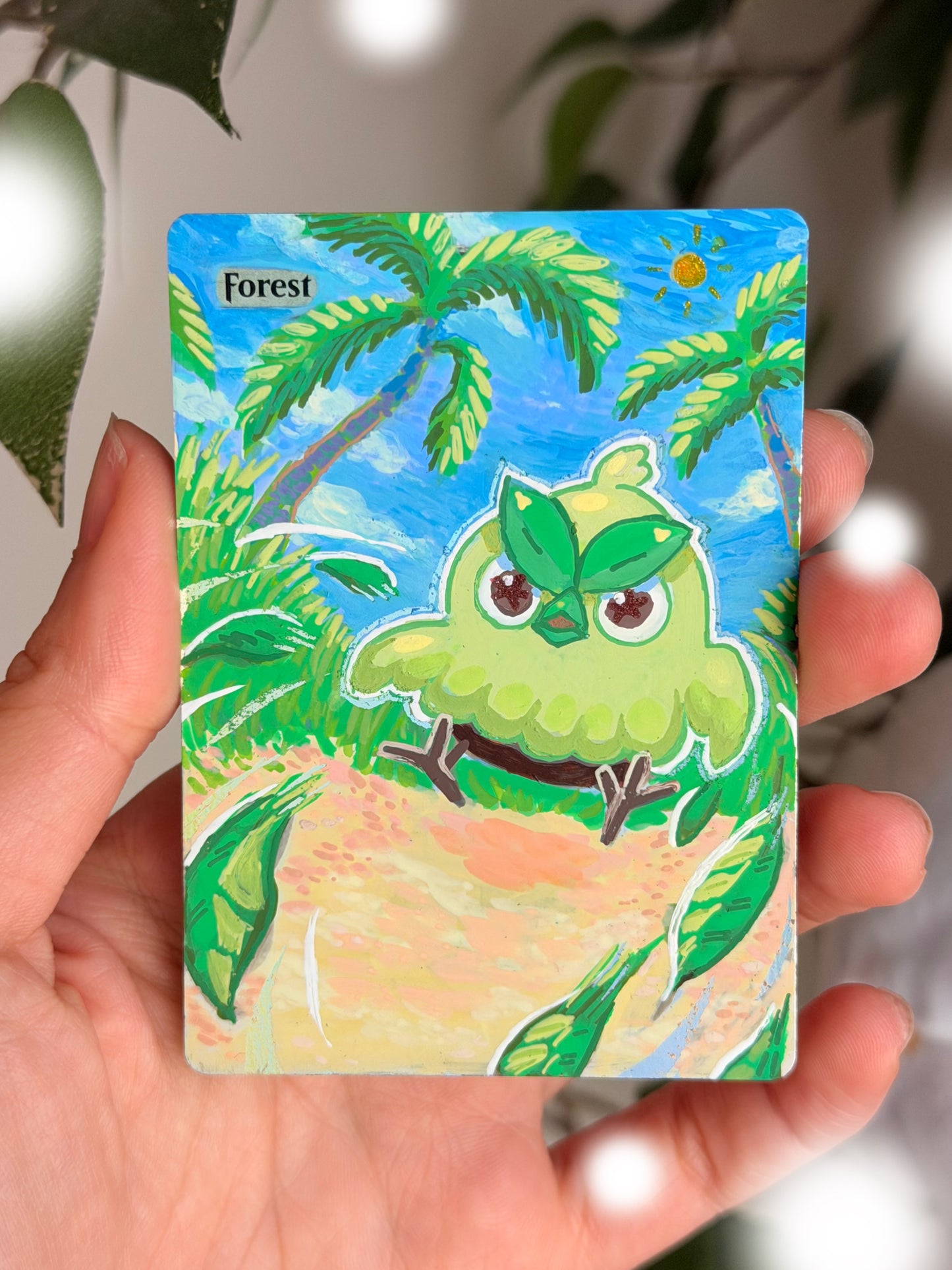 Hand Painted MTG Alter Browt Forest