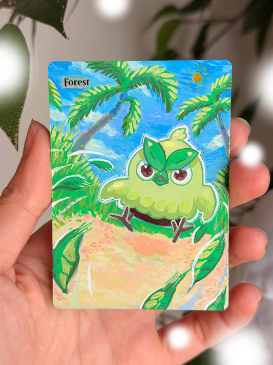 Hand Painted MTG Alter Browt Forest