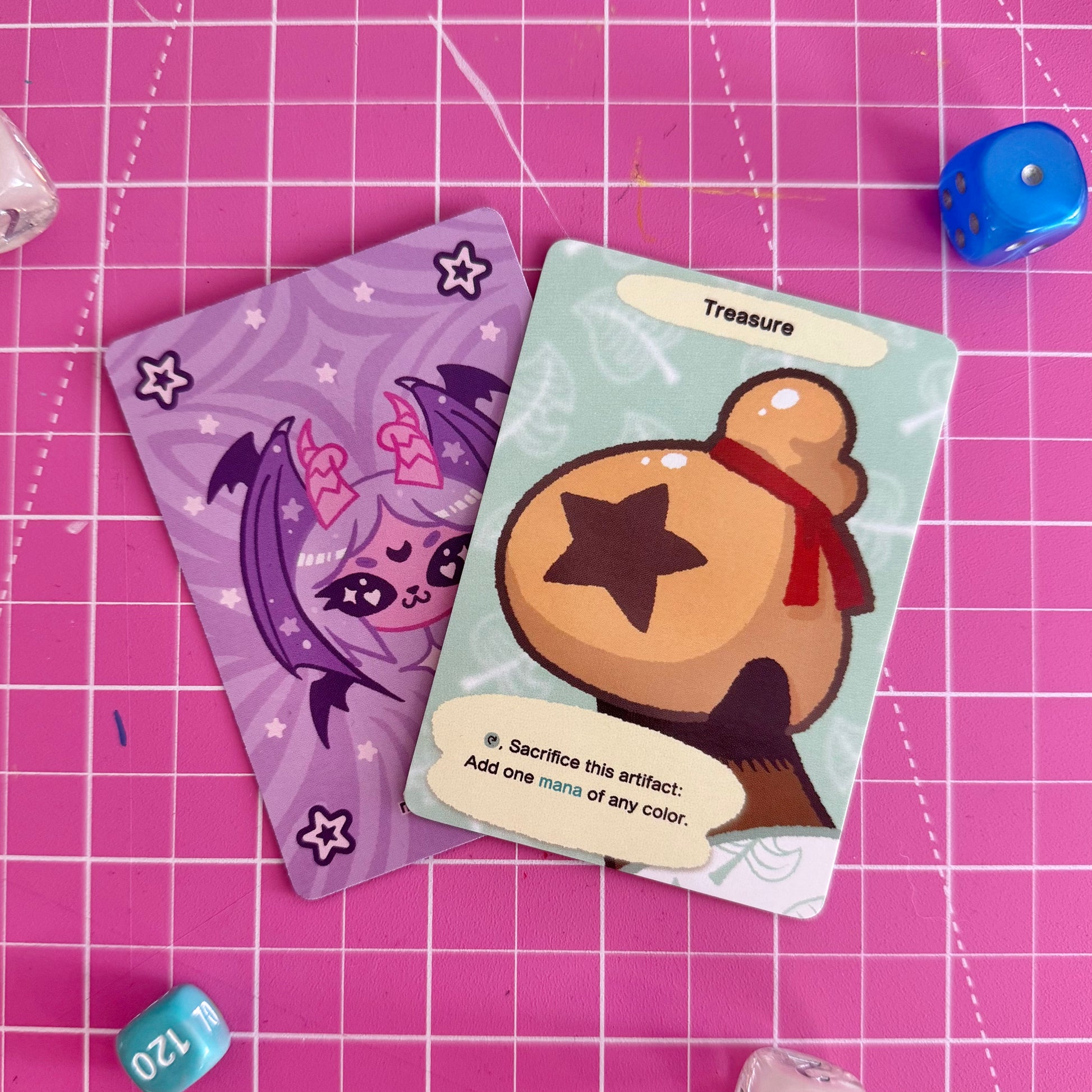 mtg proxy card stock MTG AC Treasure Token Proxy – milkbean