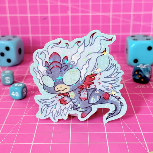 Blue and Red Dragon Sticker