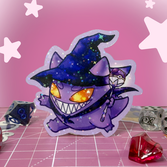 Ghost Wizard Halloween Sticker