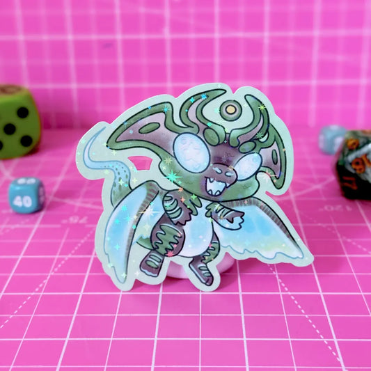 Green and Teal Dragon Sticker