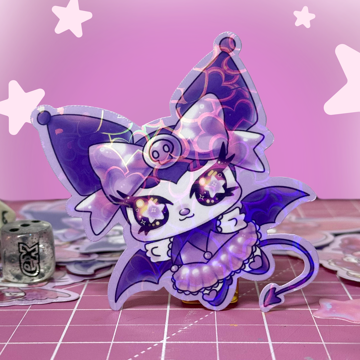 Kuromi Bat Sticker